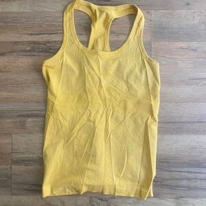 Lululemon Swiftly Tech Racerback Tank Top - Size 8 - Burnt Yellow